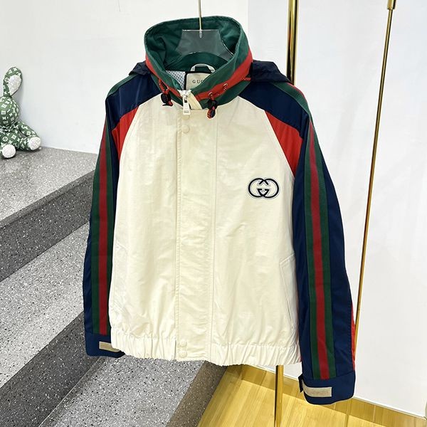 【かわいい♡新作】グッチ GGロゴ ナイロン ジャケット コピー gur05016